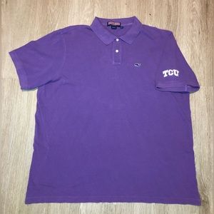 Vineyard Vines “TCU Horned Frogs” Purple Polo Shirt‎ Men’s Size 2XL